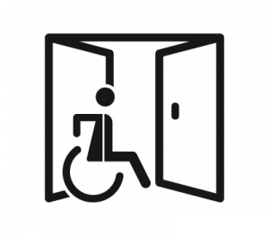 WKU Icons Zuganglich mit Rollstuhl - Mütterzentrum e.V. Leipzig