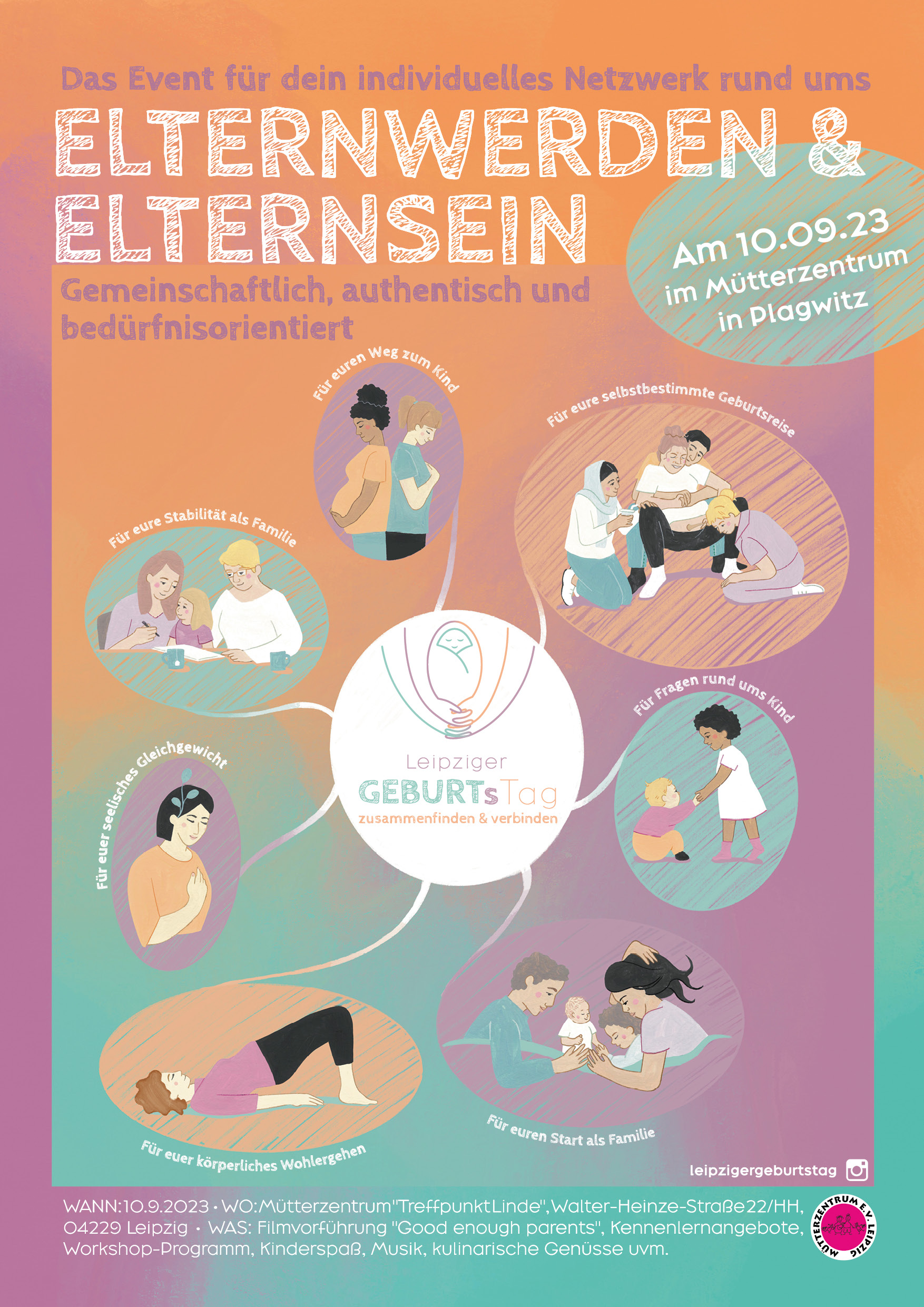 LeipGEBTag Plakat Ansicht - Mütterzentrum e.V. Leipzig