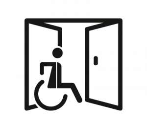 WKU Icons Zuganglich mit Rollstuhl - Mütterzentrum e.V. Leipzig
