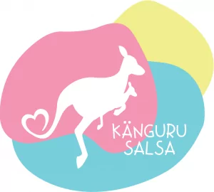 Neu ab 30.10.: Känguru Salsa® - Mütterzentrum e.V. Leipzig LOGO KaenguruSalsa dreifarbig - Mütterzentrum e.V. Leipzig